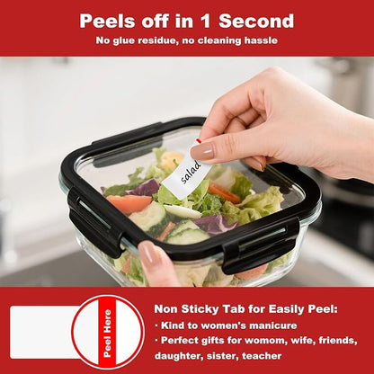 NATURALABEL 500 PCS Blank Removable Freezer Labels - Image 4