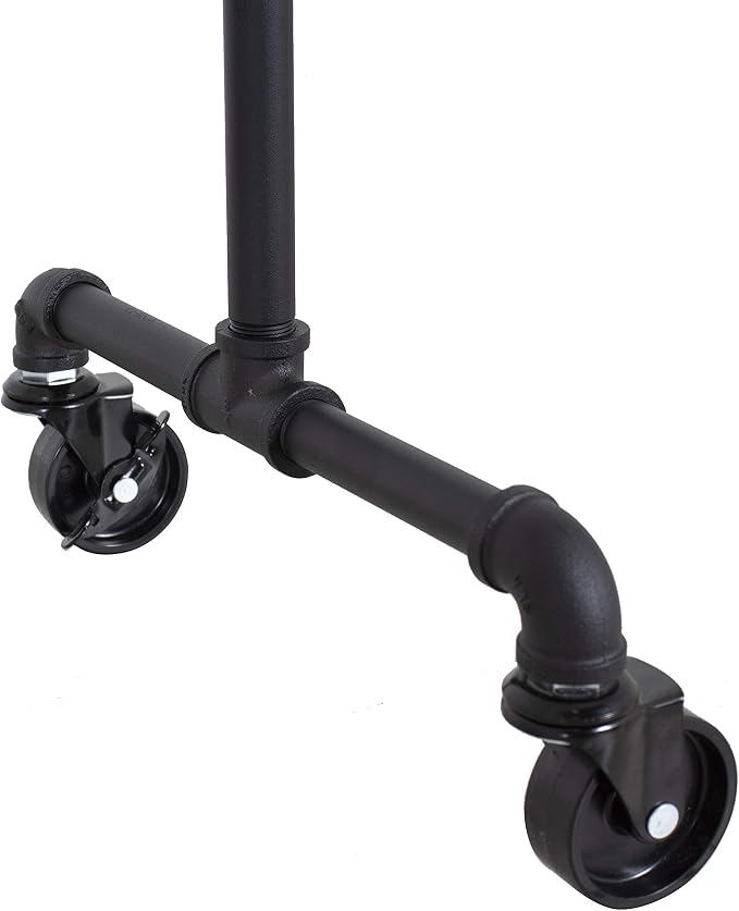 William Roberts Vintage Industrial Heavy Duty Hanging Rod Garment Rolling - Image 4