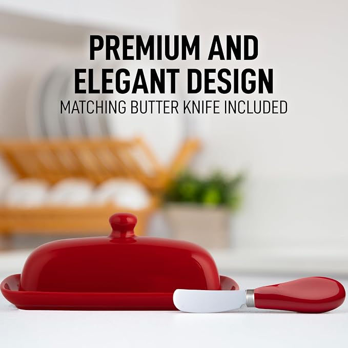 Zulay Kitchen Butter Dish With Lid - Image 6