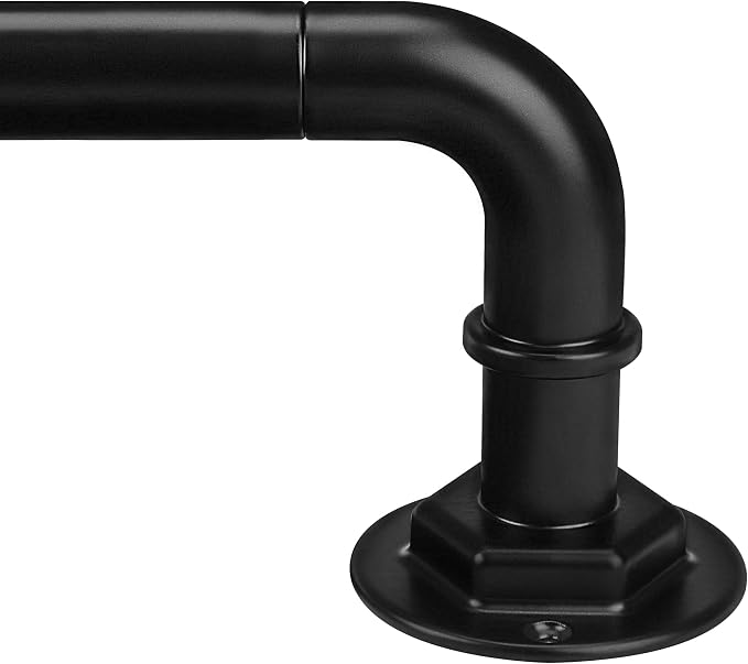 Byondeth Curtain Rods for Windows 16 to 144 Inches Adjustable Blackout Wrap by Byondeth