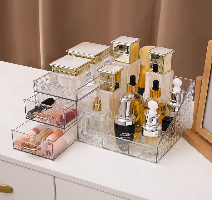Clear Makeup Organizer for Vanity, Desk Makeup Caddy - Image 6