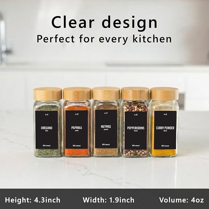 Deco haus Glass Spice Jars - Image 4