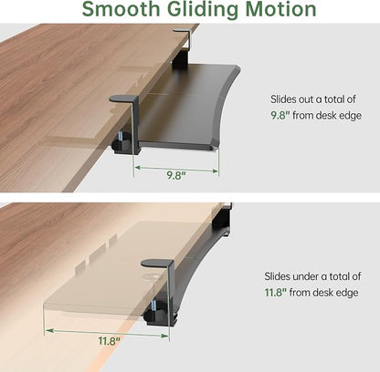 Large Keyboard Tray Under Desk - Image 6