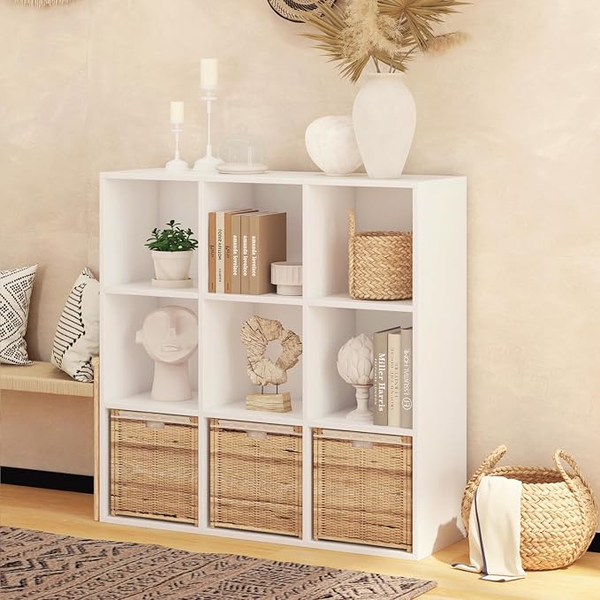 Wooden 9 Cube Storage Organizer - Image 7