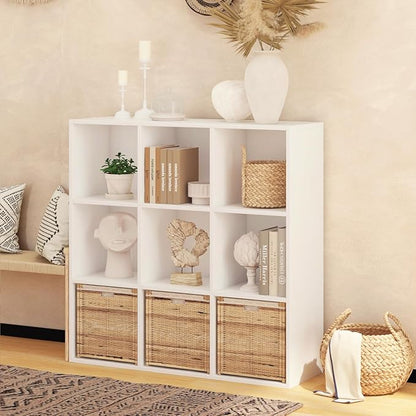 Wooden 9 Cube Storage Organizer - Image 7