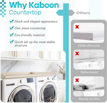 Kaboon Washer Dryer Countertop, Melamine Countertop - Image 6