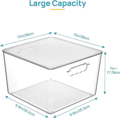 Vtopmart 8 Pack Extra Large Clear Stackable Storage Bins - Image 2
