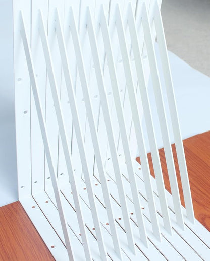 8 Pack L20 x H 12" White Heavy Duty Shelf Brackets - Image 2