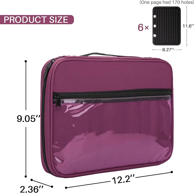 Enamel Pin Display Pages Pin Carrying Case, Pins Collection Storage Organizer - Image 5