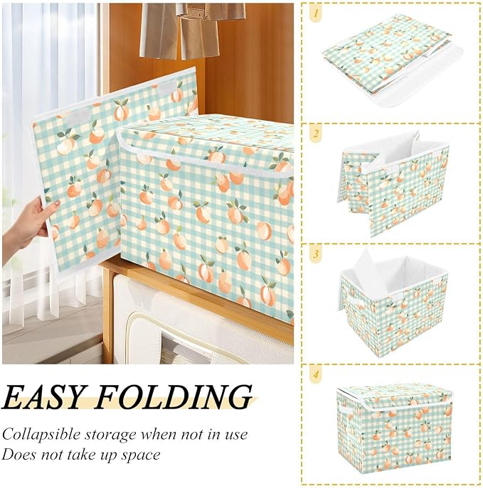 Storage Bins with Lids Storage Containers Storage Box with Handles Storage - Image 4