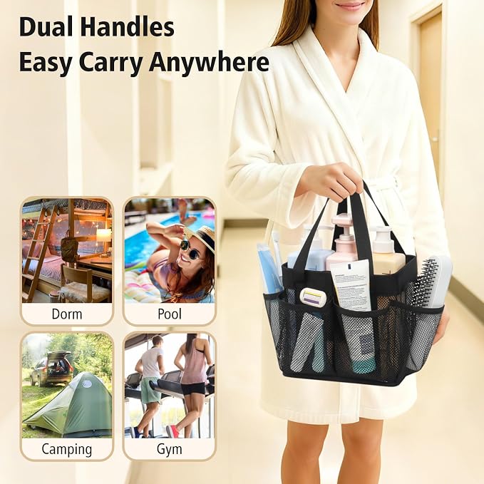 F-color Mesh Shower Caddy Portable - Image 7