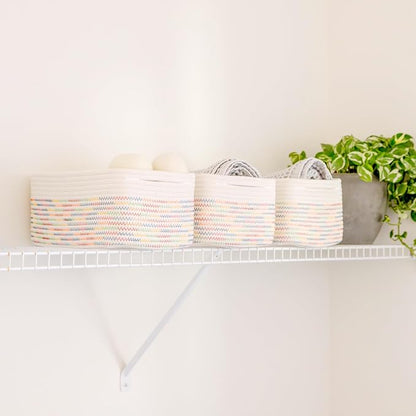 NaturalCozy 13.5”x8.5”x5.5” Rectangle Storage Baskets - Image 5