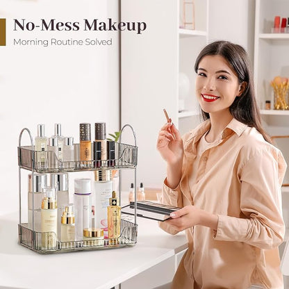 Aveniee Bathroom Counter Organizer Countertop, Makeup Perfume Shelf Storage - Image 7