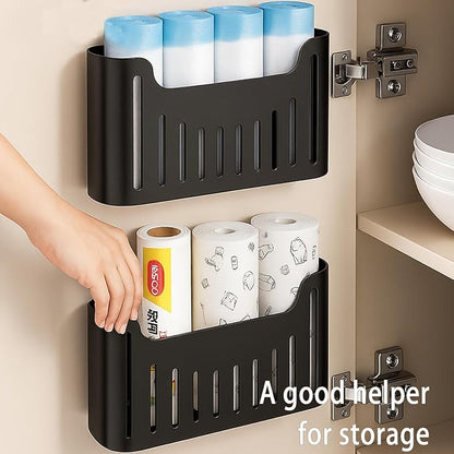Kitchen Cabinet Door Storage Box, Self-Adhesive Wall-Mounted Storage Box - Image 3