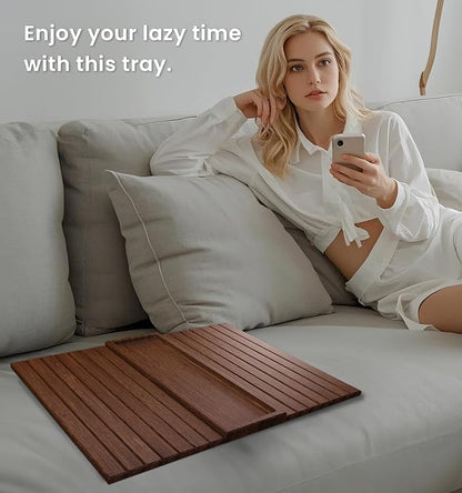 Sofa Arm Tray, Bamboo Folding Couch Arm Tray, Sofa Armrest Tray - Image 6