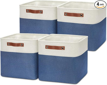 HNZIGE Fabric Storage Basket Linen Baskets by HNZIGE