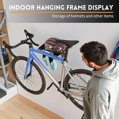 Bike Wall Mount With Shelf, Heavy-Duty Adjustable Bike Hanger, Hold Up To 66lbs - Image 4