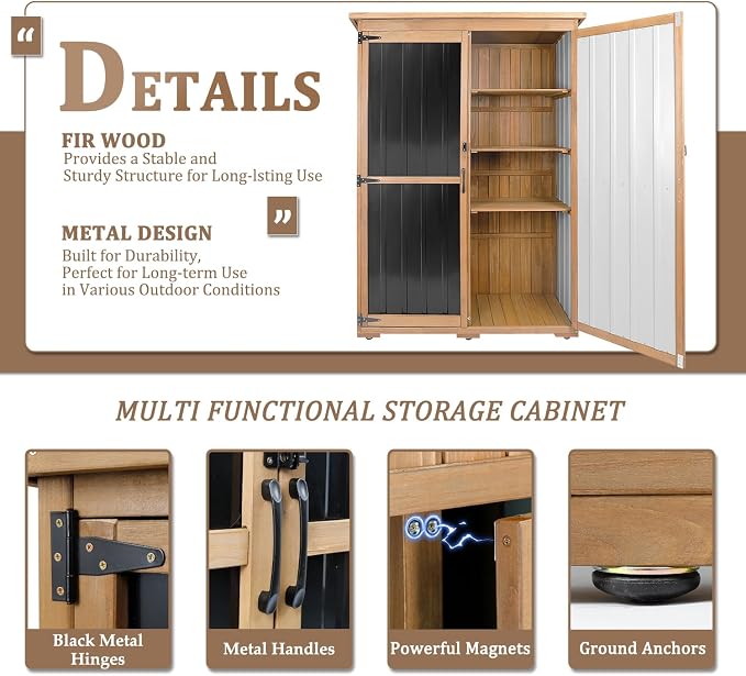 46" L Large Outdoor Storage Cabinet - Image 5