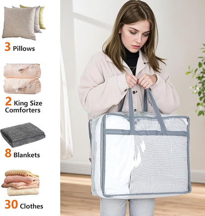 Budding Joy Clear Zippered Storage Bags - Image 3