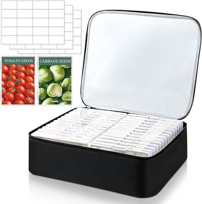 26 Slots Seed Storage Organizer Box, Reusable Oxford Cloth Seeds Storage by Unknown