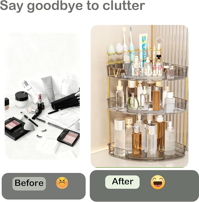 FELIZHOUSE 3-Tier Makeup Organizer - Image 3