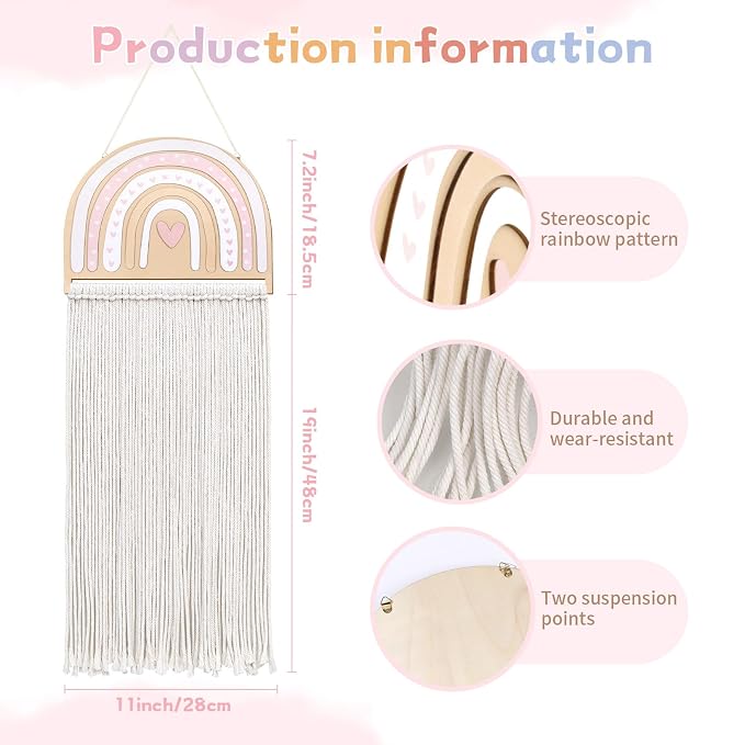 POVETIRE Headband Holder Bow Holder - Image 3