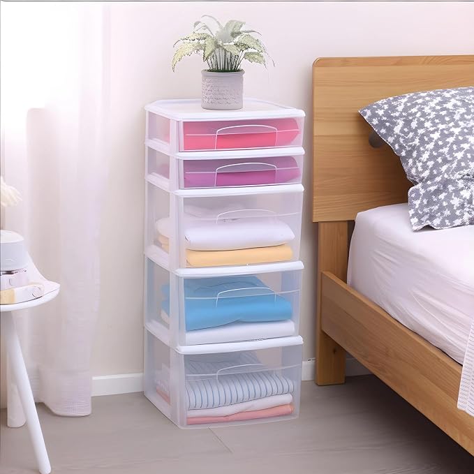 HOMZ 5-Drawer Storage Cart, 14.25" Wide Medium, and Classroom - Image 2