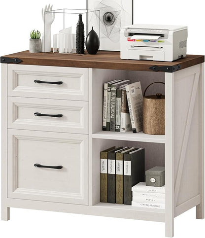 3 Drawers Farmhouse File Cabinet by Halitaa