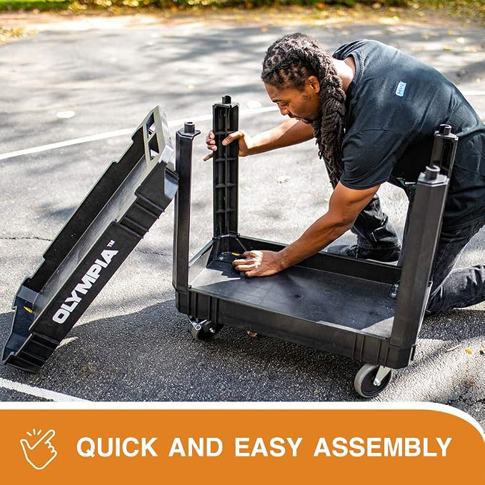 Olympia Tools 87-884-917 Indoor Outdoor Heavy Duty Rolling Utility Cart - Image 7