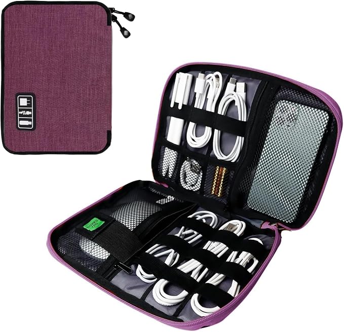 Lcsmaokin Electronics Travel Organizer, Portable Waterproof Electronic Travel by Lcsmaokin
