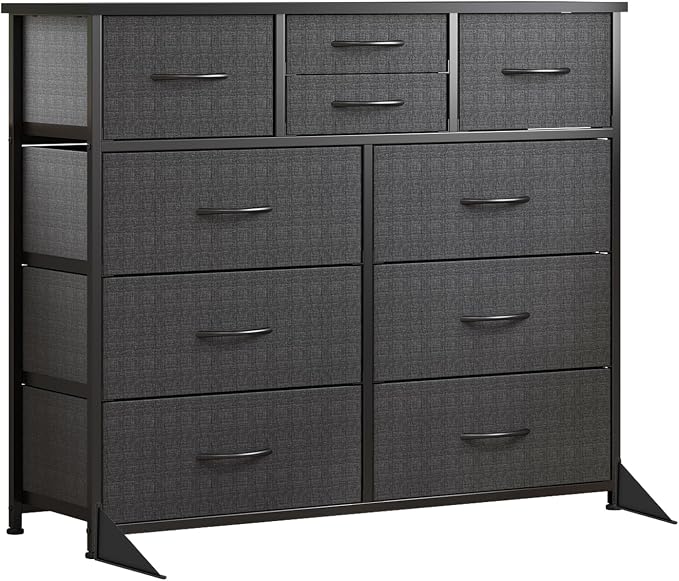 LUMTOK 10 Drawers Dresser with Fabric Bins - Image 10