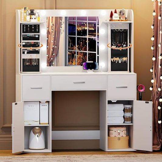EasyCom Makeup Vanity Desk by EasyCom