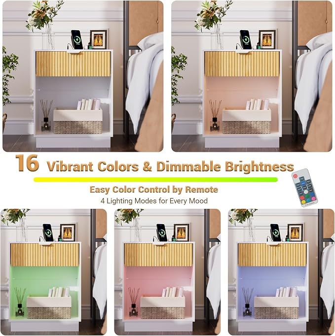 Fluted Nightstands Set of 2 - Image 4