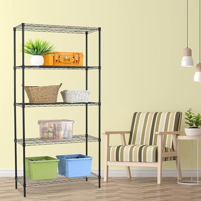NChanmar 5-Tier Wire Shelving Unit Storage Shelves Metal Shelves Heavy Duty - Image 2