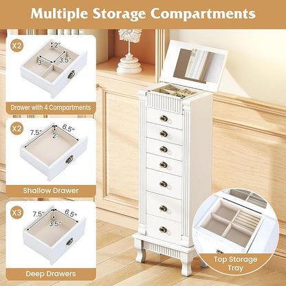Giantex Standing Jewelry Cabinet - Image 6