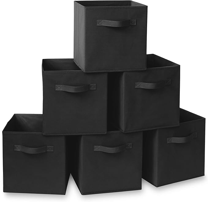 Casafield Set of 6 Collapsible Fabric Cube Storage Bins, Cubby Organizers & More by Casafield