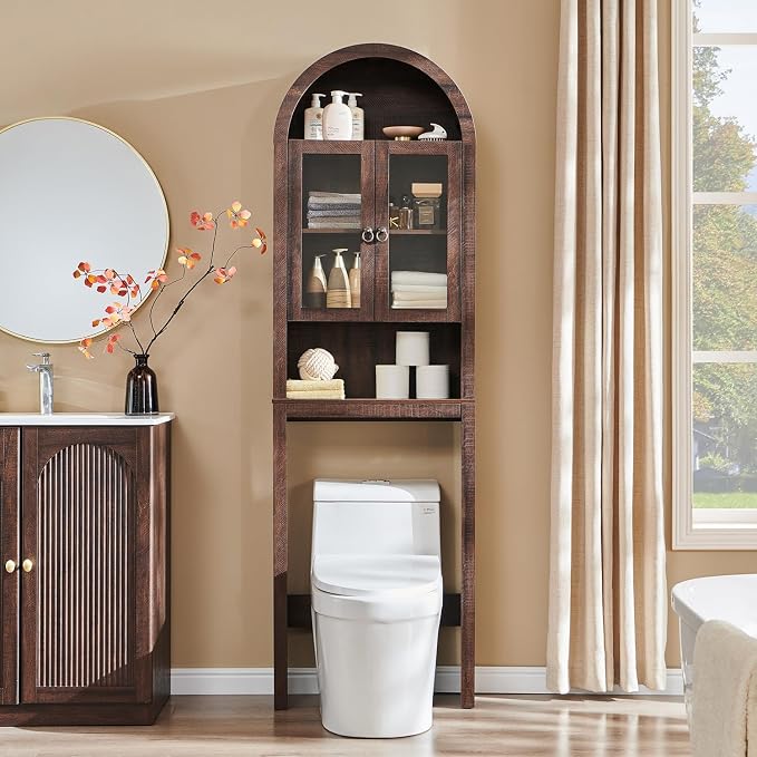 IFGET Arched Over The Toilet Storage Cabinet - Image 3
