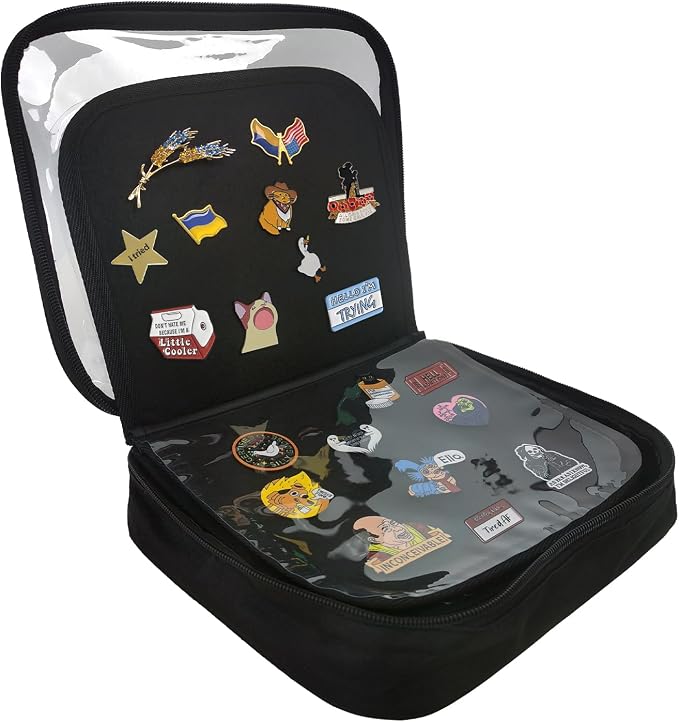 FR Multi-Function Enamel Pin Display Book, Detachable Binder Pin Bag by Unknown