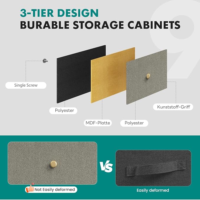 OLIXIS 9 Drawer Tall Dresser for Bedroom, Closet Organizers and Storage | - Image 5
