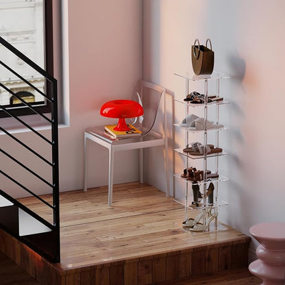 Aquiver Acrylic Vertical Shoe Rack - Image 2