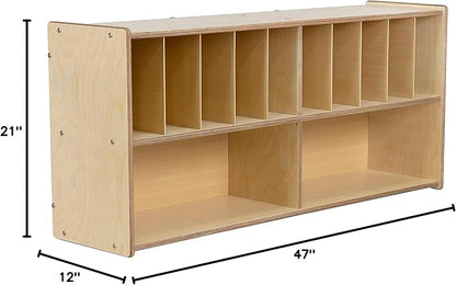 Diaper Storage Organizer, 100% Birch Plywood Wall Mount Diaper Caddy - Image 8