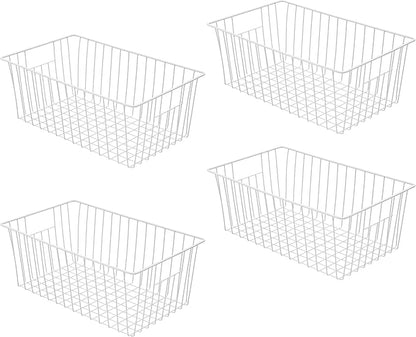 Freezer Basket Organizer, Refrigerator Metal Wire Storage Divider, Household - Image 8