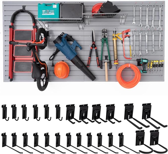 Slatwall Panels 4'x8' Garage Slat Wall Storage Systems by FRAYSCENT