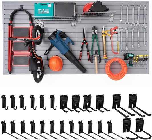 Slatwall Panels 4'x8' Garage Slat Wall Storage Systems by FRAYSCENT