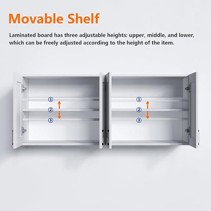 White Laundry Room Cabinets and Storage - Image 4