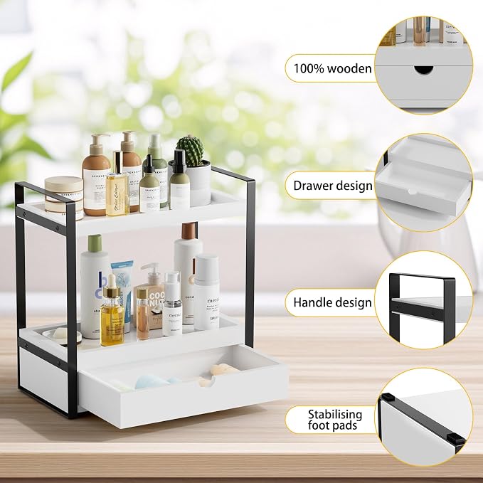 2-Tier Bathroom Organizer Countertop - Image 4