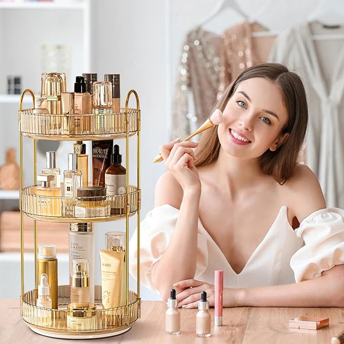 shuang qing Rotating Makeup Organizer - Image 4