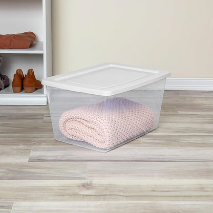 Sterilite 18 Pack Storage Boxes, Lightweight Home Organizers - Image 3
