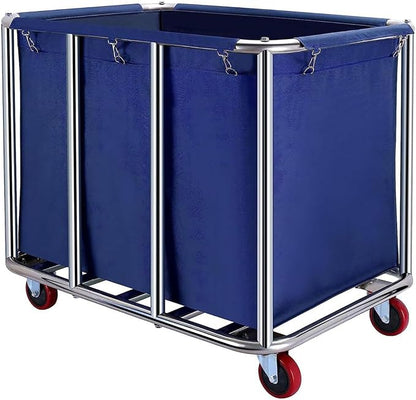 Commercial Laundry Cart with Wheels 12 Bushel Industrial Laundry Hamper Large - Image 8
