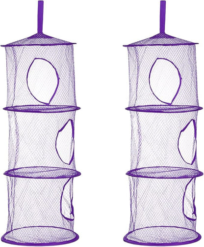 uxcell 2Pcs Mesh Hanging Storage Basket by uxcell